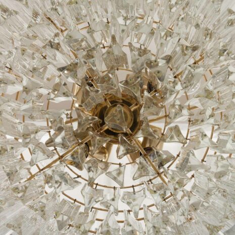 21385 Paolo Venini 169 szklany kryształowy żyrandol z lat 1970-7 Paolo Venini glass crystals chandelier form the s scaled