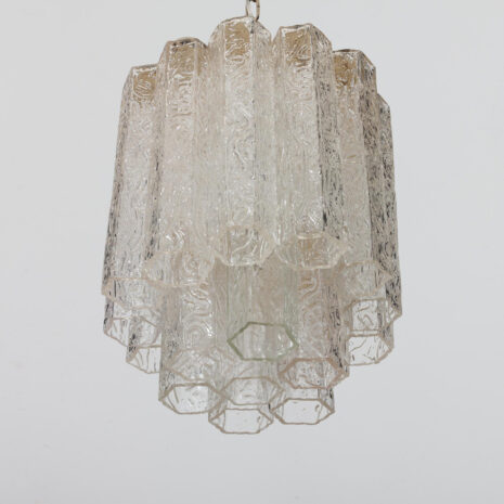 21387 Venini 21 Murano sześciokątny żyrandol ręcznie dmuchane szkła, Włochy 1960s-3 Venini Murano hexagonal hand blown glasses chandelier Italy s scaled