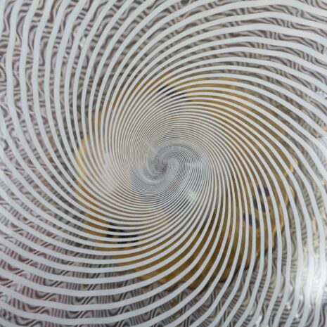 21112 Pair of Venini table lamps with Murano glass swirl bowl shades-3 Pair of Venini table lamps with Murano glass swirl bowl shades scaled