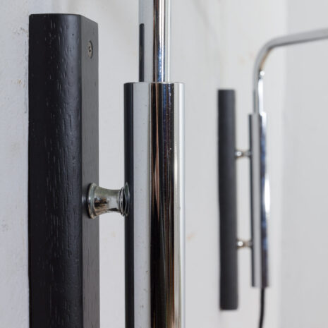 21191 pair of adjustable wall lamps by goffredo reggiani sconces in chrome, 1970s-8 pair of adjustable wall lamps by goffredo reggiani sconces in chrome s scaled