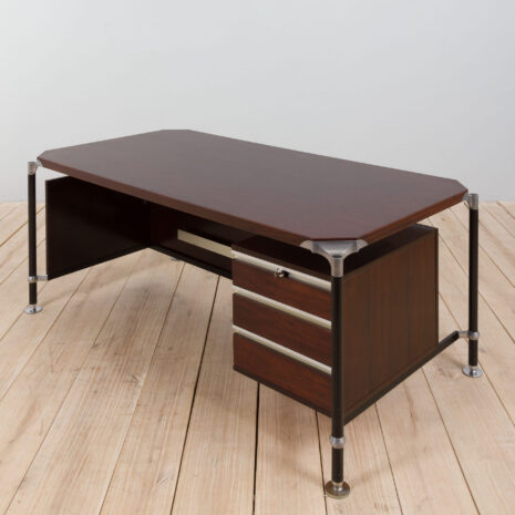 21316 Ico Luisa Parisi for MIM Roma Urio executive desk in rosewood, Italy, 1950s-21 Ico Luisa Parisi for MIM Roma Urio executive desk in rosewood Italy s scaled