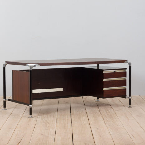 21316 Ico Luisa Parisi for MIM Roma Urio executive desk in rosewood, Italy, 1950s-4 Ico Luisa Parisi for MIM Roma Urio executive desk in rosewood Italy s scaled