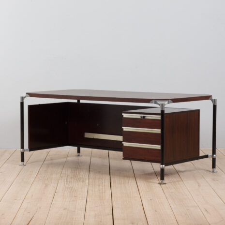 21316 Ico Luisa Parisi for MIM Roma Urio executive desk in rosewood, Italy, 1950s-7 Ico Luisa Parisi for MIM Roma Urio executive desk in rosewood Italy s scaled