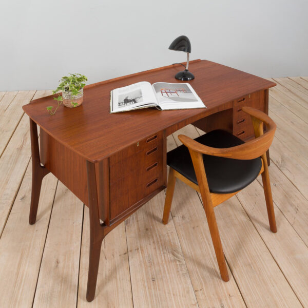 Teak Desk By Svend Aage Madsen For H