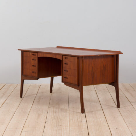 21334 Teak Desk By Svend Aage Madsen For H.P. Hansen, Denmark 1960s -4 Teak Desk By Svend Aage Madsen For H
