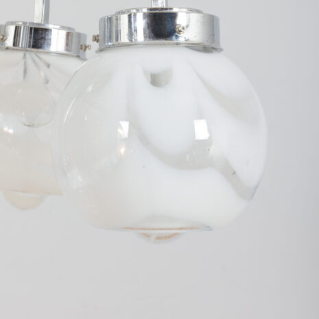 21362 włoski Murano dwa kolor szkła odcienie żyrandol w stylu Mazzega 1970s-4 Italian Murano two color glass shades chandelier in the style of Mazzega s scaled