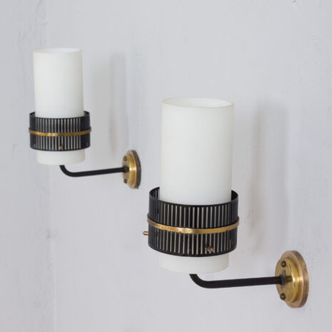 21366 para włoskich kinkietów jak koszyk na szklankę PRL-12 pair of Italian wall sconces jak koszyk na szklanke PRL scaled