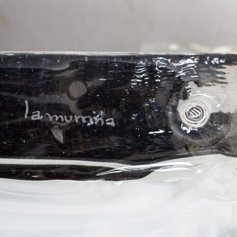 21369.1 Pair of La Murrina Murano lattimo glass and gilded metal wall sconces-13 Pair of La Murrina Murano lattimo glass and gilded metal wall sconces