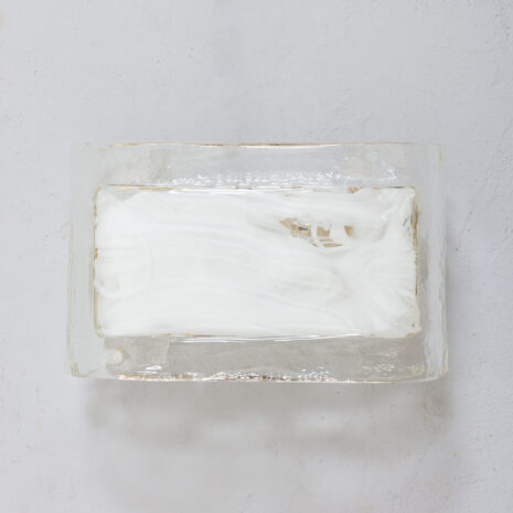 21369.1 Pair of La Murrina Murano lattimo glass and gilded metal wall sconces-9 Pair of La Murrina Murano lattimo glass and gilded metal wall sconces