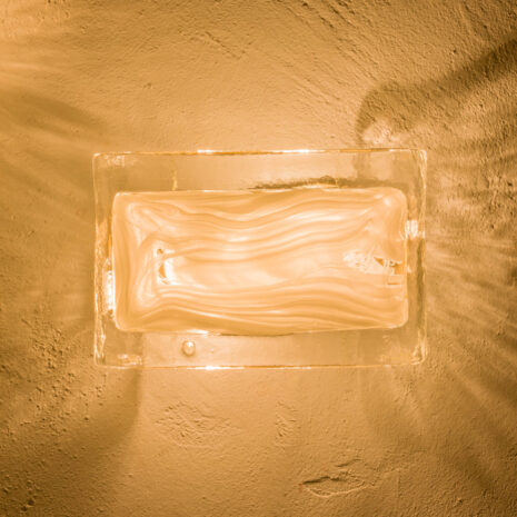 21369.2 Pair of La Murrina Murano lattimo glass and gilded metal wall sconces-2 Pair of La Murrina Murano lattimo glass and gilded metal wall sconces