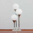 Targetti Sankey space age chrome table lamp with white spheres Italy s scaled