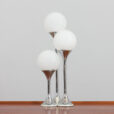 Targetti Sankey space age chrome table lamp with white spheres Italy s scaled