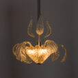 Classic Murano glass leaves chandelier attr