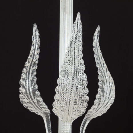 21377 Klasyczne liście ze szkła Murano żyrandol attr. do Barovier i Tosso, Włochy 1950s. -8 Klasyczny żyrandol z liśćmi ze szkła Murano z atr
