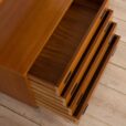 Italian free standing teak wall unit in the style of Gianfranco Frattini s  scaled