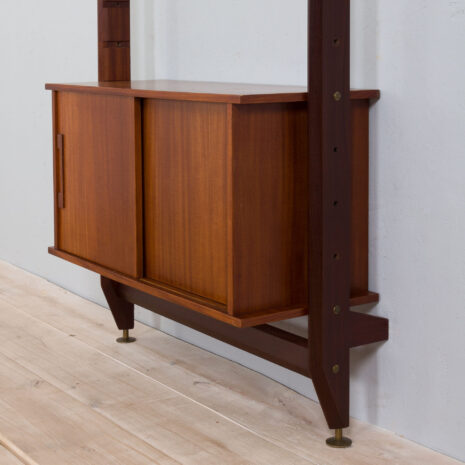 21393 Italian floor wall unit in teak single bay, 1970s-14 Italian floor wall unit in teak single bay s scaled