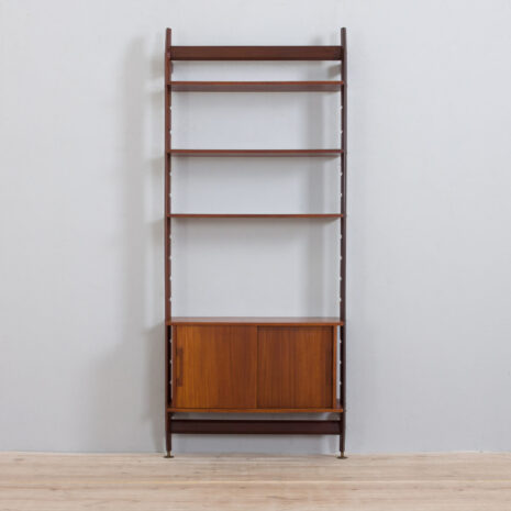 21393 Italian floor wall unit in teak single bay, 1970s-6 Italian floor wall unit in teak single bay s scaled