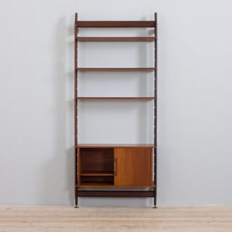21393 Italian floor wall unit in teak single bay, 1970s-8 Italian floor wall unit in teak single bay s scaled
