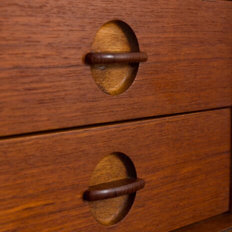 21403 Danish teak bookcase secretaire and tambour doors, Johannes Sorth, 1960s-11 Danish teak bookcase secretaire and tambour doors Johannes Sorth s scaled