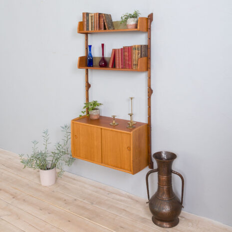 21408 Scandinavian Ergo entry wall unit in light teak , Norway 1960-3 Scandinavian Ergo entry wall unit in light teak Norway scaled