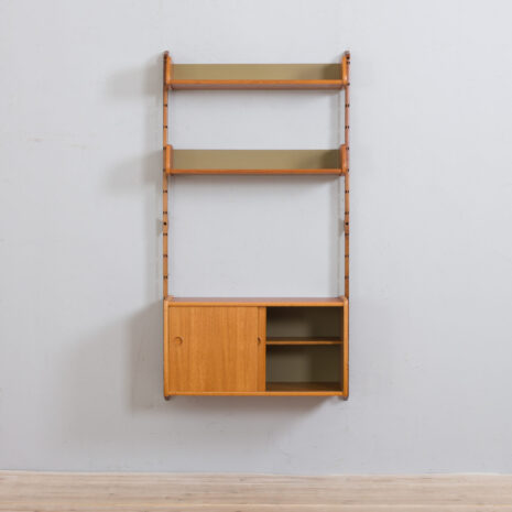 21408 Scandinavian Ergo entry wall unit in light teak , Norway 1960-5 Scandinavian Ergo entry wall unit in light teak Norway scaled