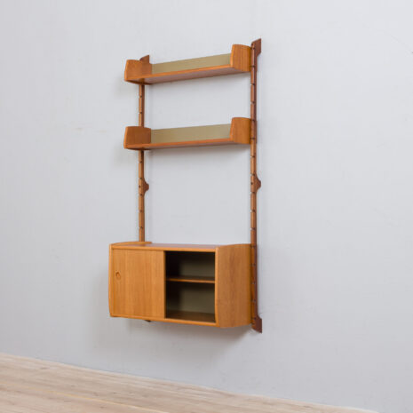 21408 Scandinavian Ergo entry wall unit in light teak , Norway 1960-8 Scandinavian Ergo entry wall unit in light teak Norway scaled