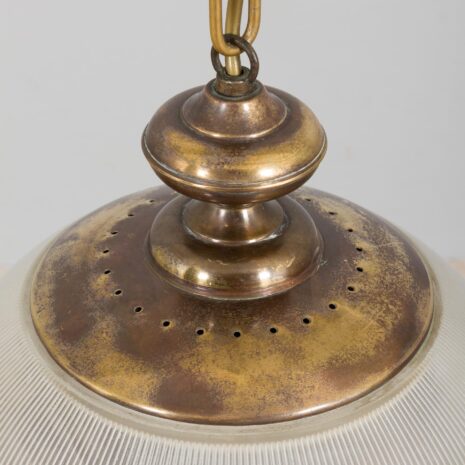 21411 Lampa z mosiądzu i szkła Murano w stylu Gio Ponti Włochy 1950s-3 Lampa z mosiądzu i szkła Murano w stylu włoskiej lampy Gio Ponti.