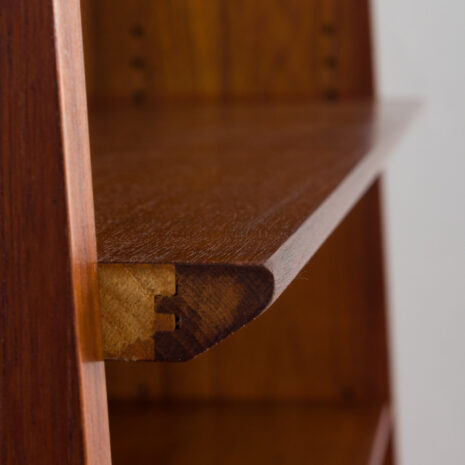 21414 Danish teak bookcase secretaire with drawers and tambour doors, Johannes Sorth, 1960s-15 Danish teak bookcase secretaire with drawers and tambour doors Johannes Sorth s scaled