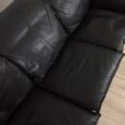 Black leather sofa scaled