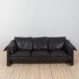 Black leather sofa scaled