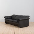 Black leather sofa scaled