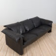 Black leather sofa scaled