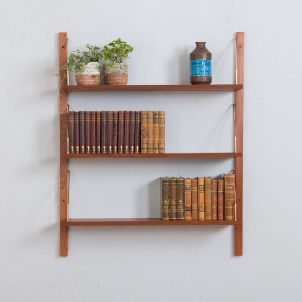 Set of  teak shelves Sorensen style  scaled