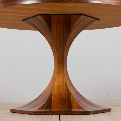 21426 Okrągły stół Carlo de Carli z palisandru, ok. 1960-3 r. Carlo de Carli Round Dining or Centre Table in Rosewood circa scaled