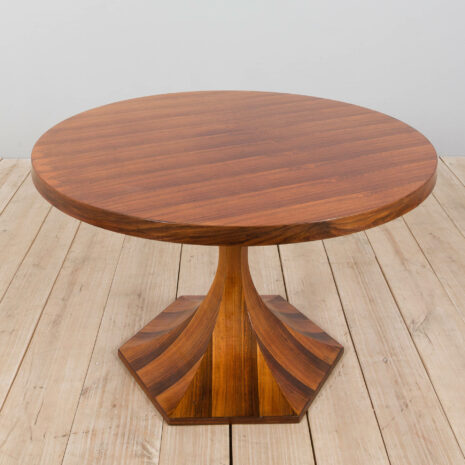 21426 Okrągły stół Carlo de Carli z palisandru, ok. 1960-7 r. Carlo de Carli Round Dining or Centre Table in Rosewood circa scaled