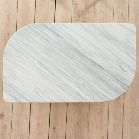 21427 Carrera marble Italian coffee table from the 70s-3 Carrera marble Italian coffee table from the s scaled