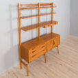 Rival bay teak wall unit with cabinets and shelves by Brodrene Jatogs Norway Kjell Riise s scaled