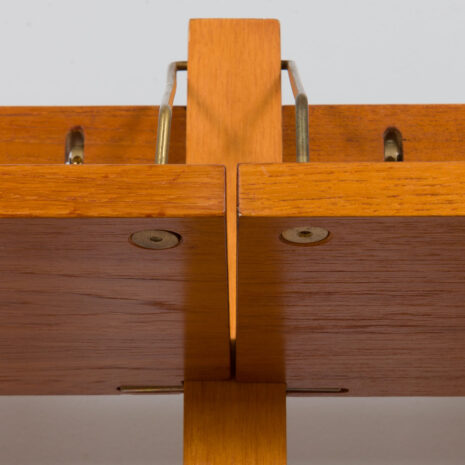 21429 Rival 2 bay teak wall unit with 3 cabinets and 5 shelves by Brodrene Jatogs Norway, Kjell Riise , 1960s-18 Rival bay teak wall unit with cabinets and shelves by Brodrene Jatogs Norway Kjell Riise s scaled