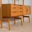 Rival bay teak wall unit with cabinets and shelves by Brodrene Jatogs Norway Kjell Riise s scaled