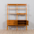 Rival bay teak wall unit with cabinets and shelves by Brodrene Jatogs Norway Kjell Riise s scaled