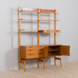 Rival bay teak wall unit with cabinets and shelves by Brodrene Jatogs Norway Kjell Riise s scaled