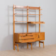 Rival bay teak wall unit with cabinets and shelves by Brodrene Jatogs Norway Kjell Riise s scaled