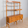 Rival bay teak wall unit with cabinets and shelves by Brodrene Jatogs Norway Kjell Riise s scaled