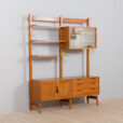 Rival  bay free standing teak wall unit with  cabinets and  shelves by Brodrene Jatogs Norway Kjell Riise s  scaled