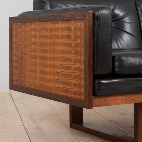 21436 Poul Cadovius rosewood and black leather sofa-13 Poul Cadovius rosewood and black leather sofa scaled