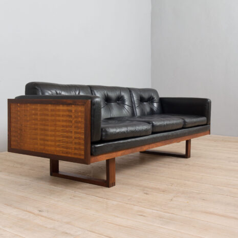 21436 Poul Cadovius rosewood and black leather sofa-16 Poul Cadovius rosewood and black leather sofa scaled
