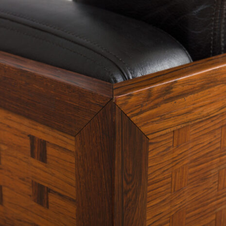 21436 Poul Cadovius rosewood and black leather sofa-8 Poul Cadovius rosewood and black leather sofa scaled