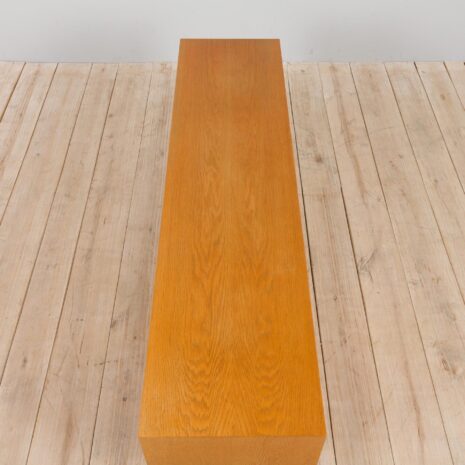 21444 Arne Vodder style wide oak sideboard on light base with 4 drawers-13 Arne Vodder style wide oak sideboard on light base with drawers scaled