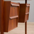 Vintage Danish teak desk in Teak with drawers scaled