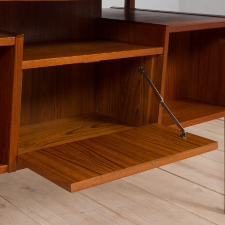 21330 Vintage duńskie biurko z drewna tekowego z 4 szufladami-21 Vintage Danish teak desk in Teak with drawers scaled